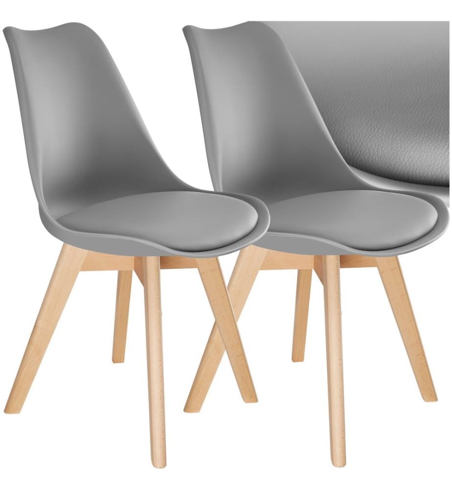 Esszimmerstühle Frederikke - grau, 2er Set