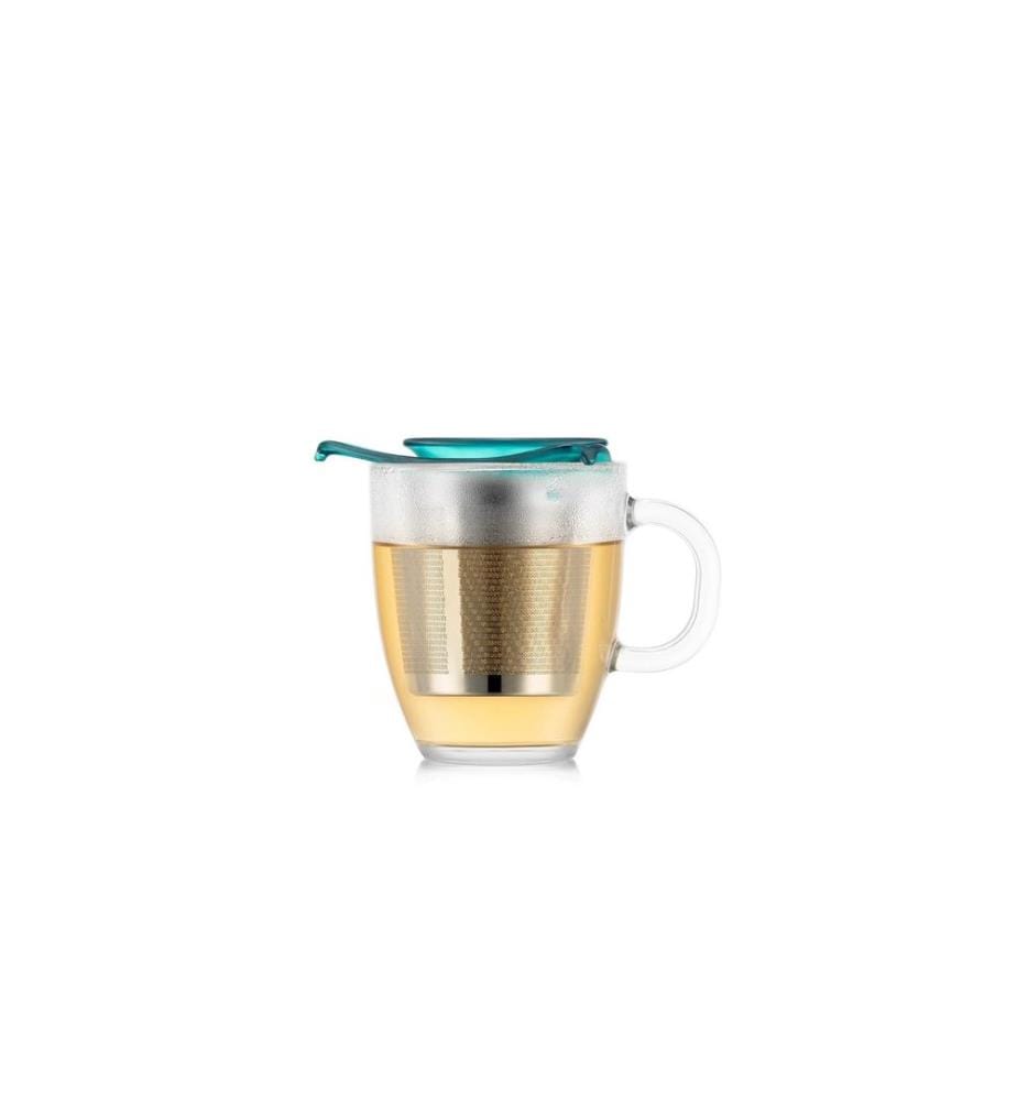 BODUM - Tasse à thé Yo-Yo Set Transparent/vert, 0.35 l