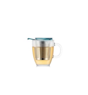 BODUM - Tasse à thé Yo-Yo Set Transparent/ Ice Blue, 0.35 l