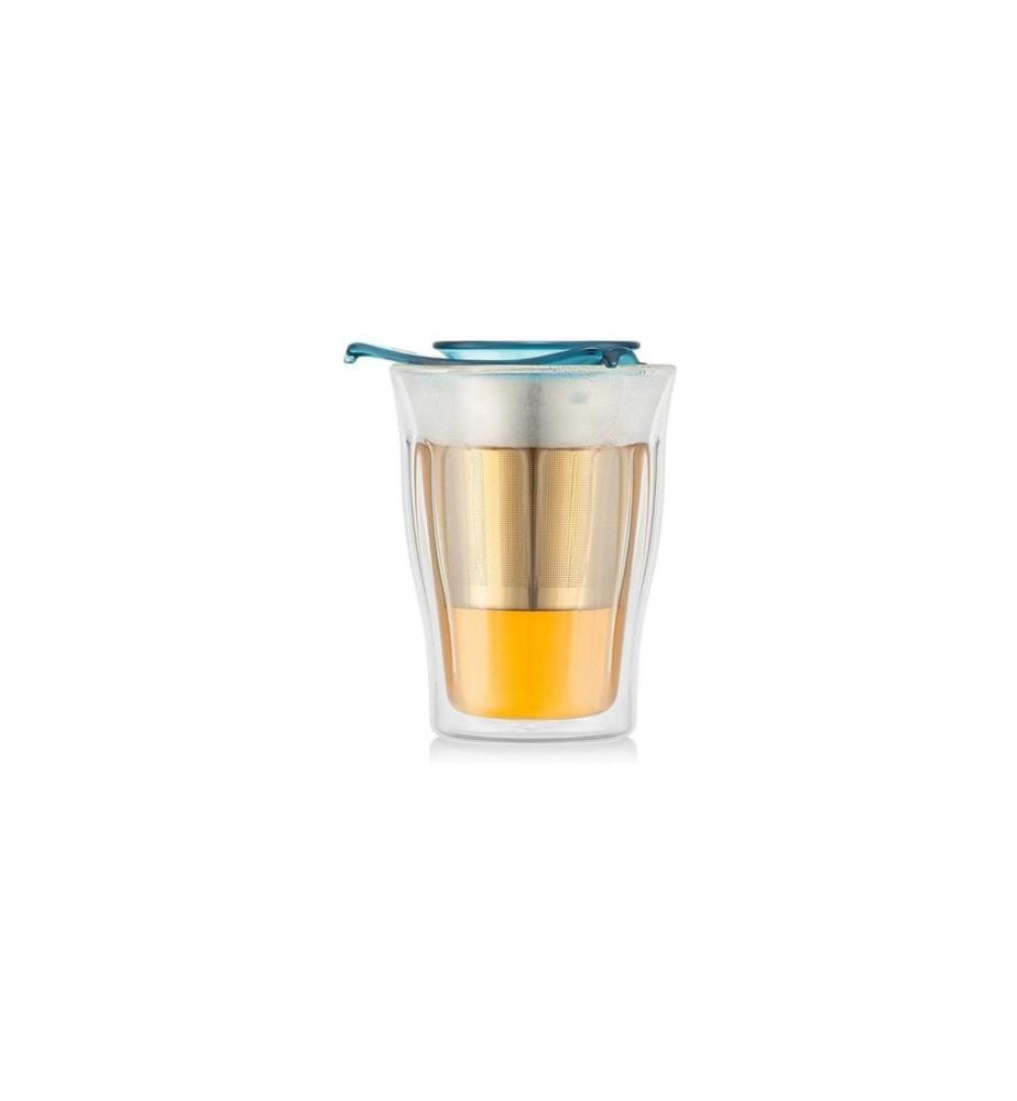 BODUM - Copenhagen Set Verre à double paroi 350 ml, Ice blue