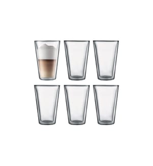 BODUM - Gobelet isotherme Canteen 400 ml, 6 Pièce/s, Transparent