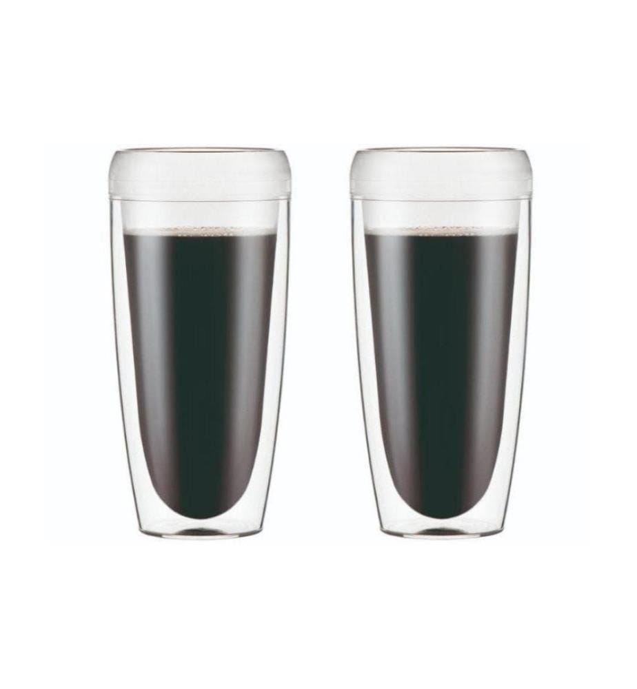BODUM - Thermobecher Pavina Outdoor 600 ml, 2 Stück, Transparent