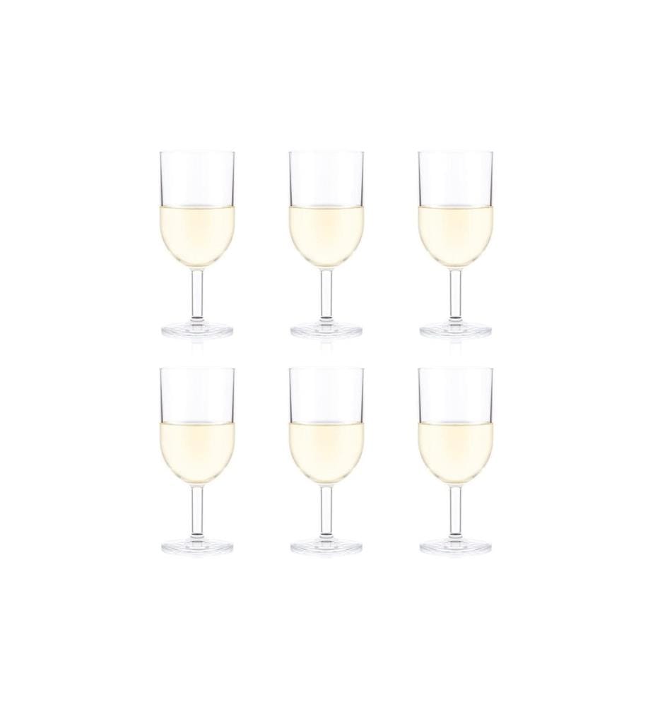 BODUM - Verre à vin blanc Oktett 270 ml, 6 Pièce/s, Transparent