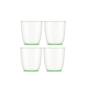 BODUM - Gobelet de plein air Kvadrant 200 ml, vert, 4 pièces