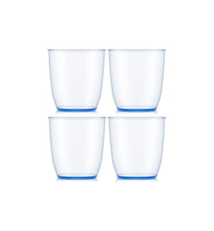 BODUM - Gobelet de plein air Kvadrant 350 ml, bleu, 4 pièces