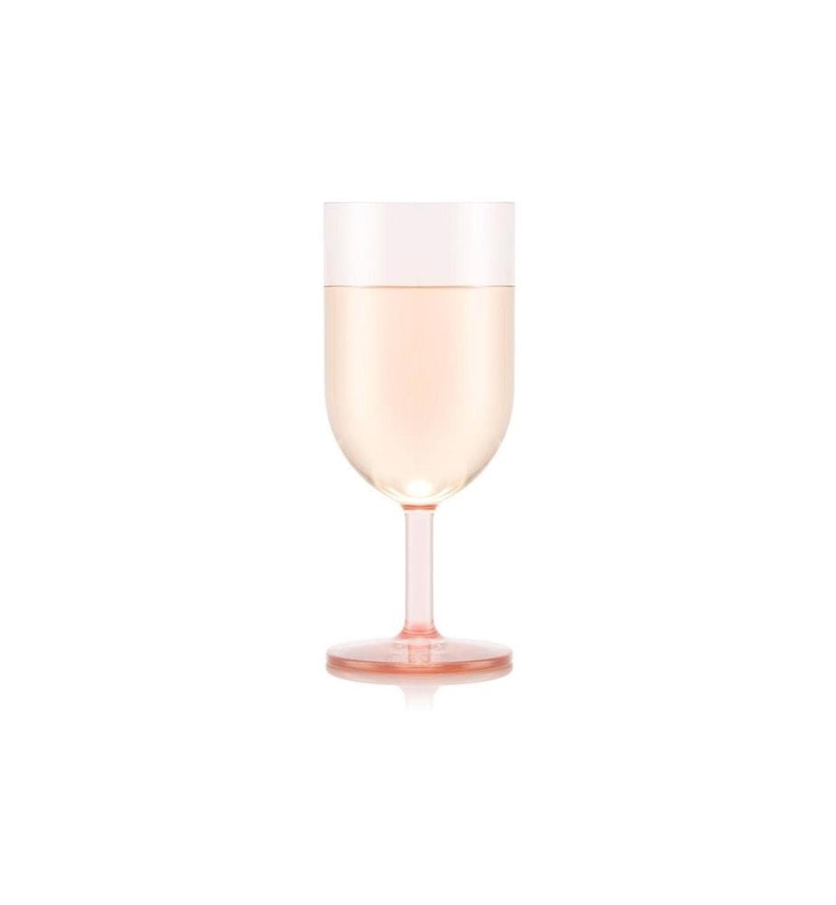 BODUM - Verre à vin de plein air Oktett 230 ml, rose, 4 pièces