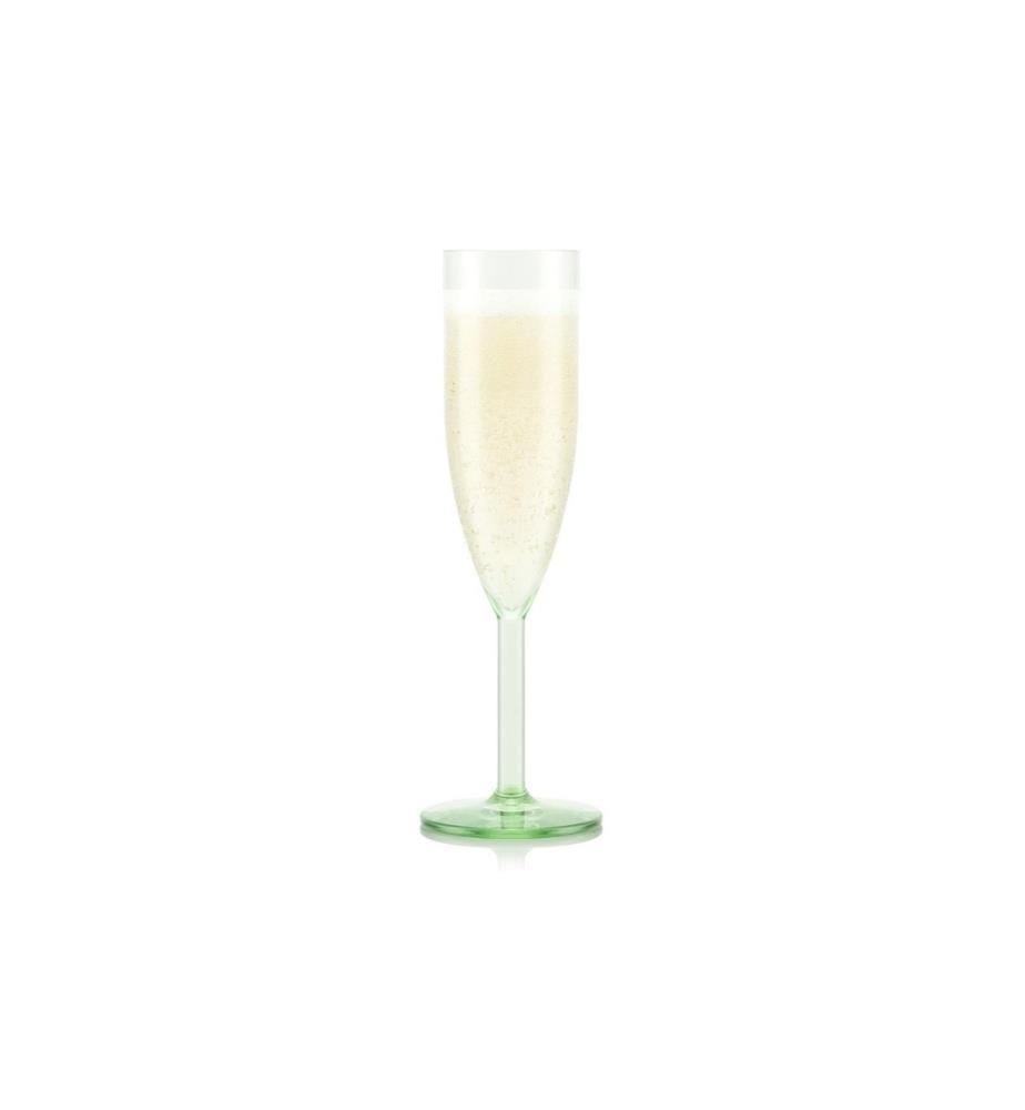 BODUM - Flûte à champagne de plein air Oktett 120 ml, vert, 4 pièces
