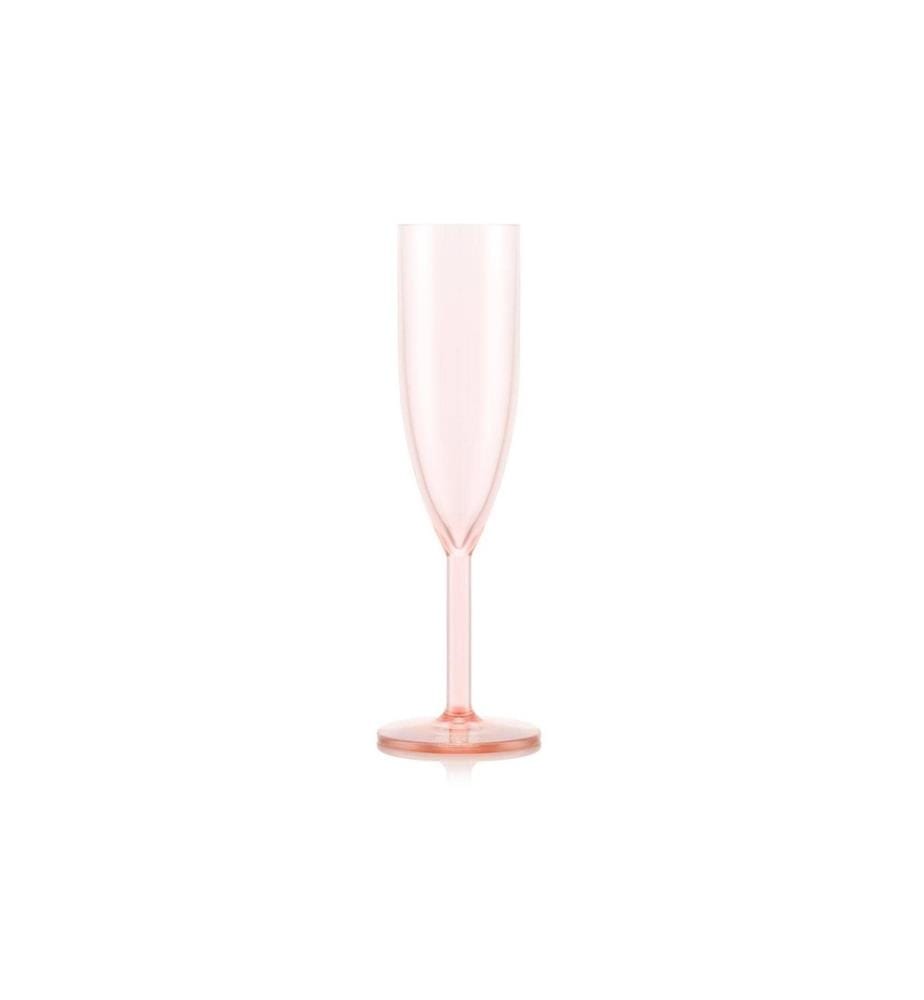 BODUM - Flûte à champagne de plein air Oktett 120 ml, rose, 4 pièces