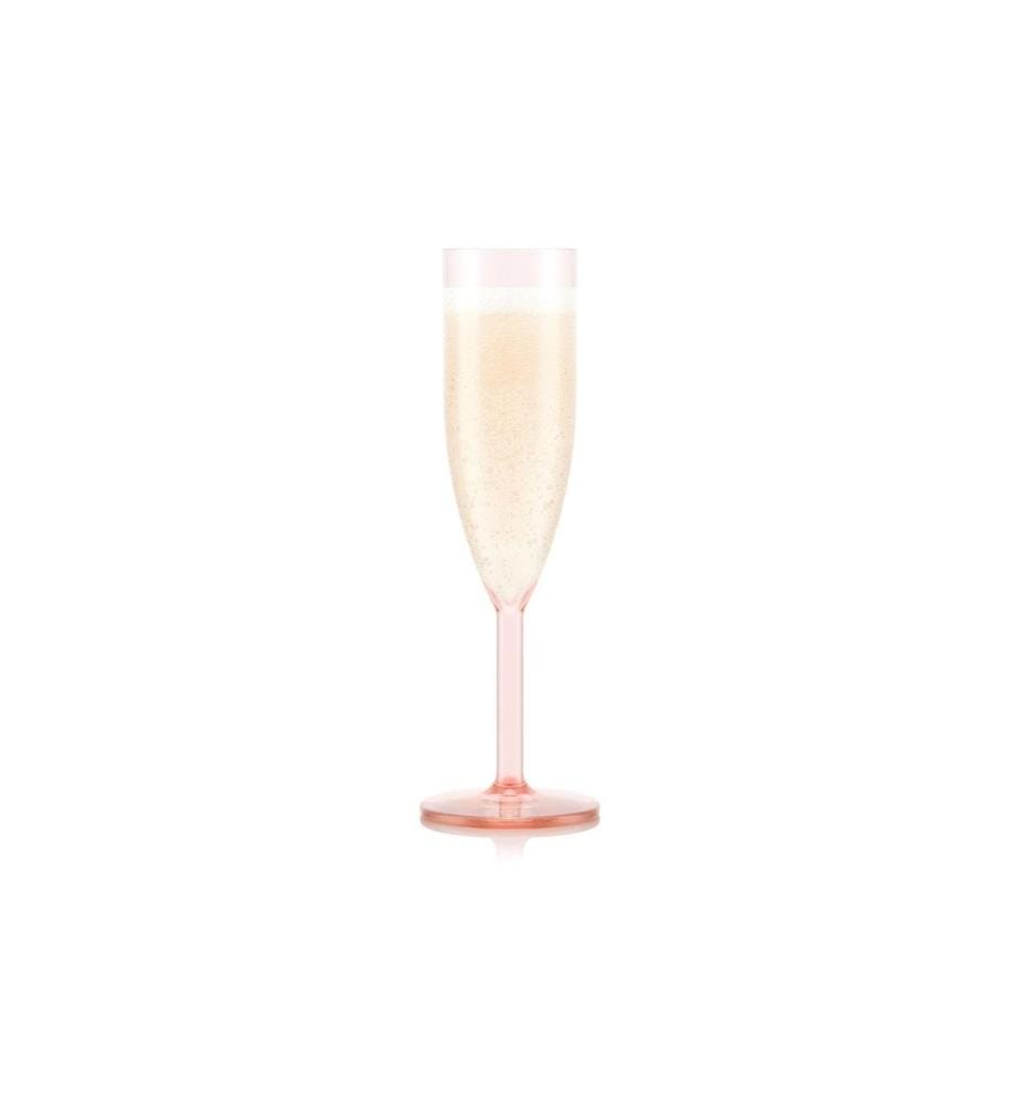 BODUM - Flûte à champagne de plein air Oktett 120 ml, rose, 4 pièces