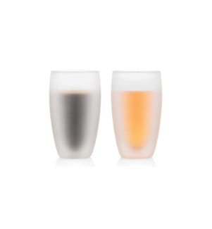 BODUM - Verre Pavina set de 2 Blanc cassé, 0.45 l