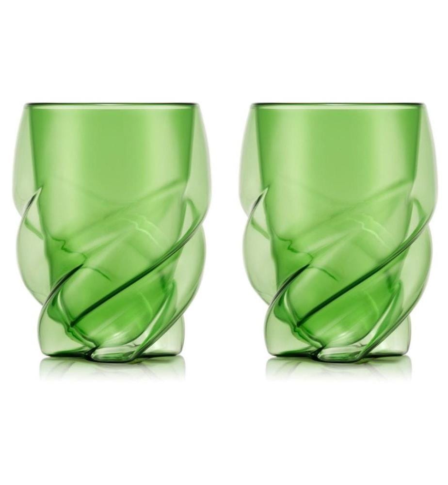 BODUM - Verres à double paroi Pavina Paris 270 ml, 2 pièces, vert