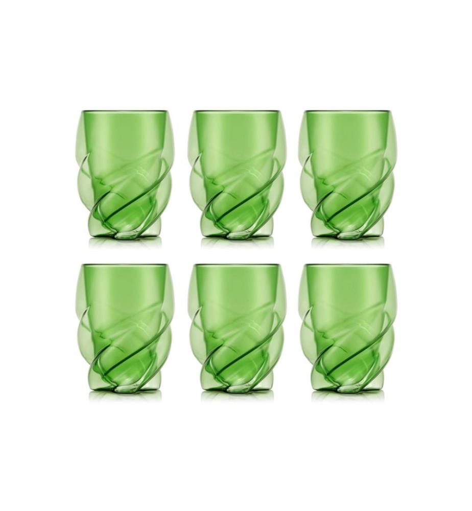 BODUM - Verres à double paroi Pavina Paris 270 ml, 6 pièces, Vert