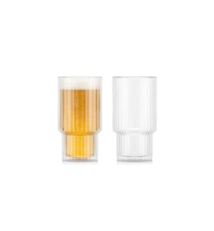 BODUM - Trinkglas Navalia 2er Set Transparent, 0.5 l