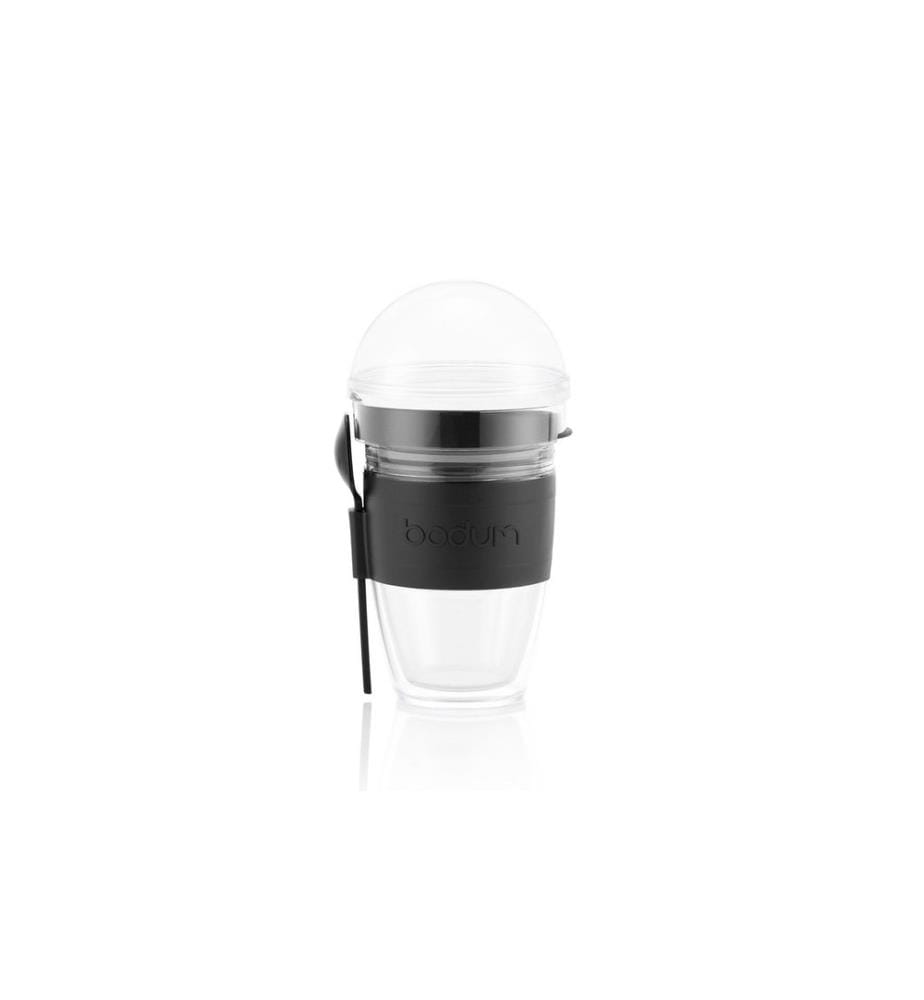 BODUM - Pot de yaourt avec récipient pour granola Joycup Noir, 0.25 l