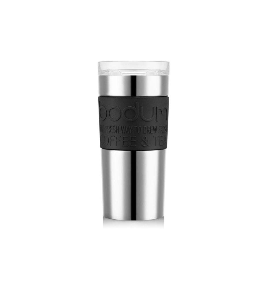 BODUM - Mug de voyage Iced Vanilla Latte, argent, 0.35 l