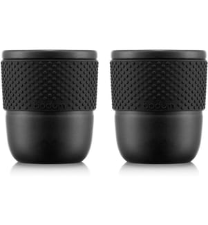 Bodum Teetasse Assam 2er Set Schwarz, 0.3 l