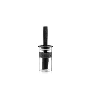 Bodum Kunststoff-Marinadenglas Bistro Schwarz, 0.25 l
