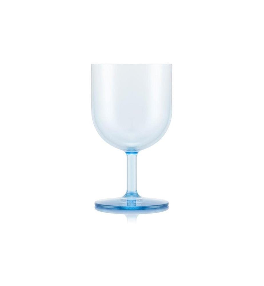 Bodum Verre à vin d'extérieur Oktett 250 ml, Bleu, 4 pièces