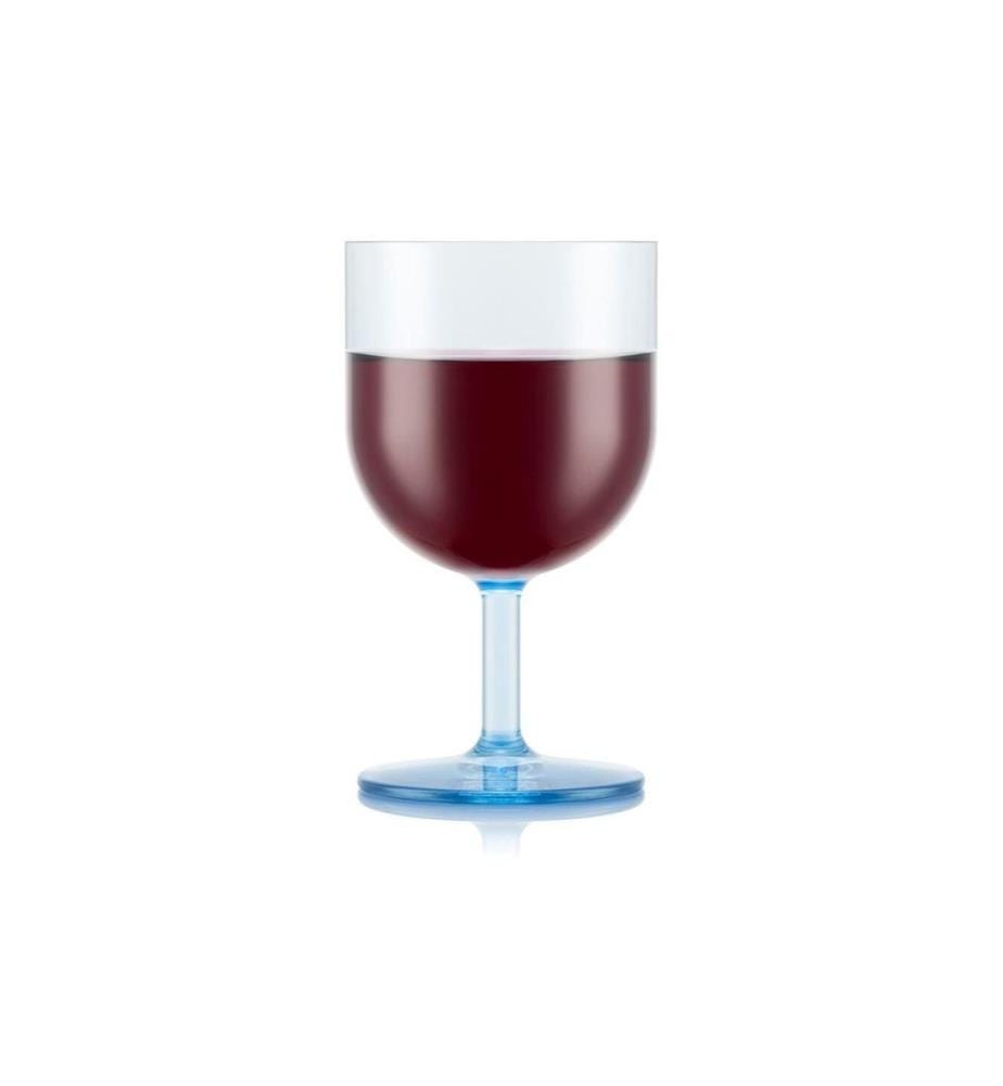 Bodum Verre à vin d'extérieur Oktett 250 ml, Bleu, 4 pièces
