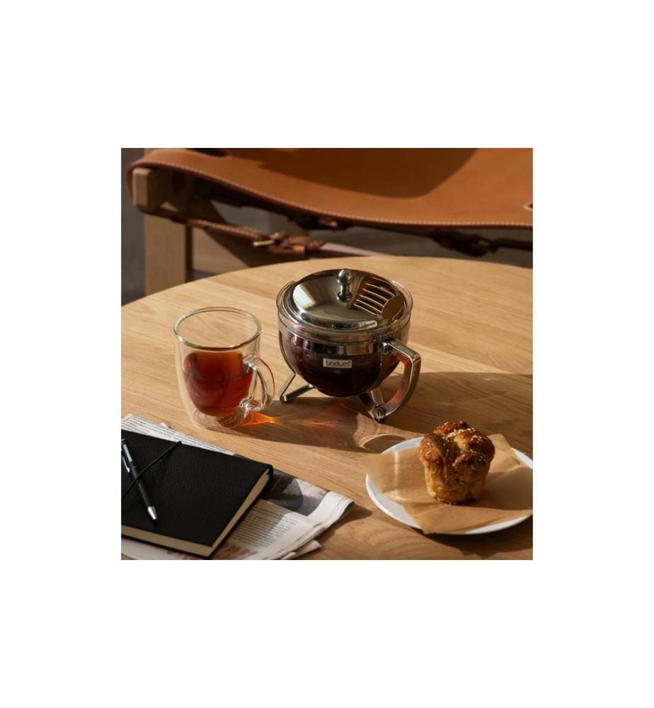 Bodum Teekanne mit Metallgriff Chambord Verchromt, 1 l