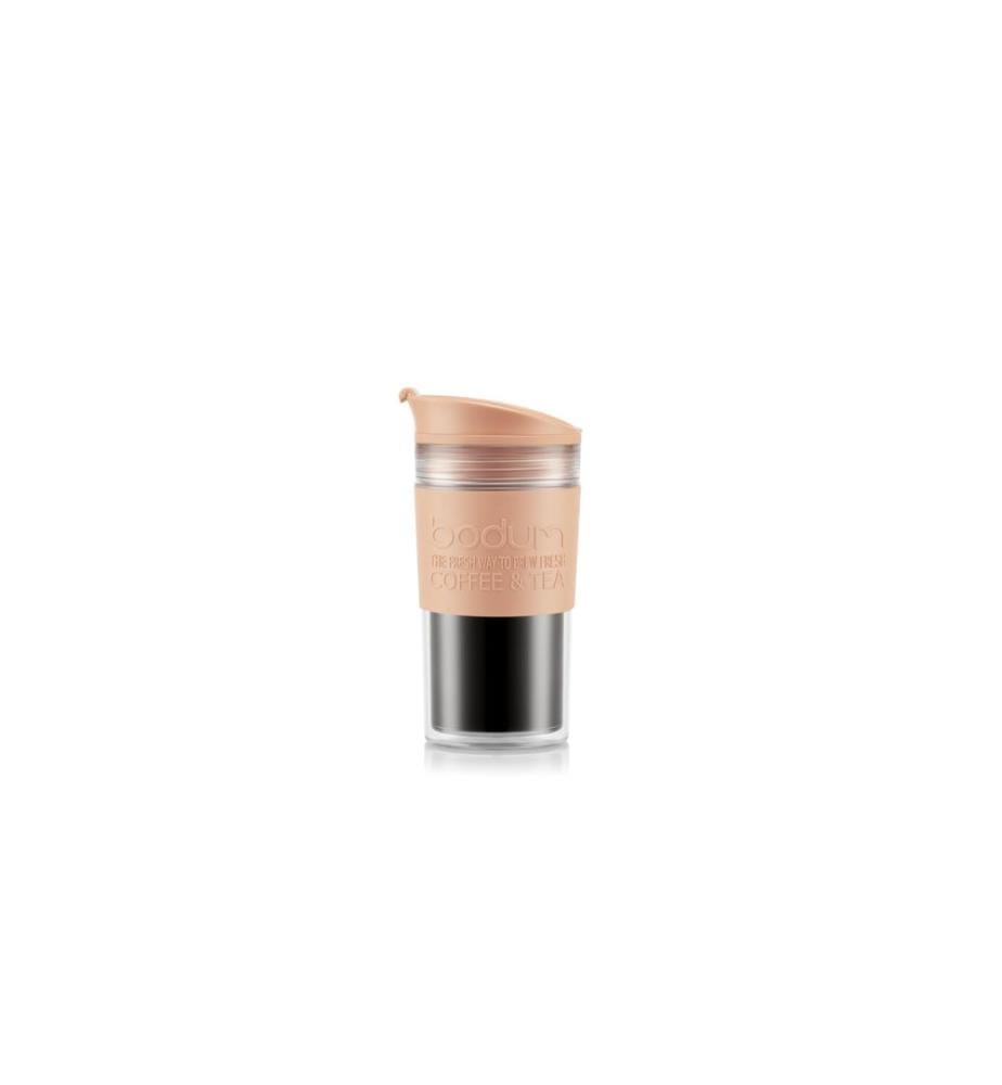 Bodum Tazza termica Travel Mug 350 ml, Beige/Rosa