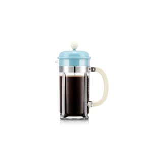 Bodum Kaffeebereiter Caffettiera 8 Tassen, 1 l, Ice Blue