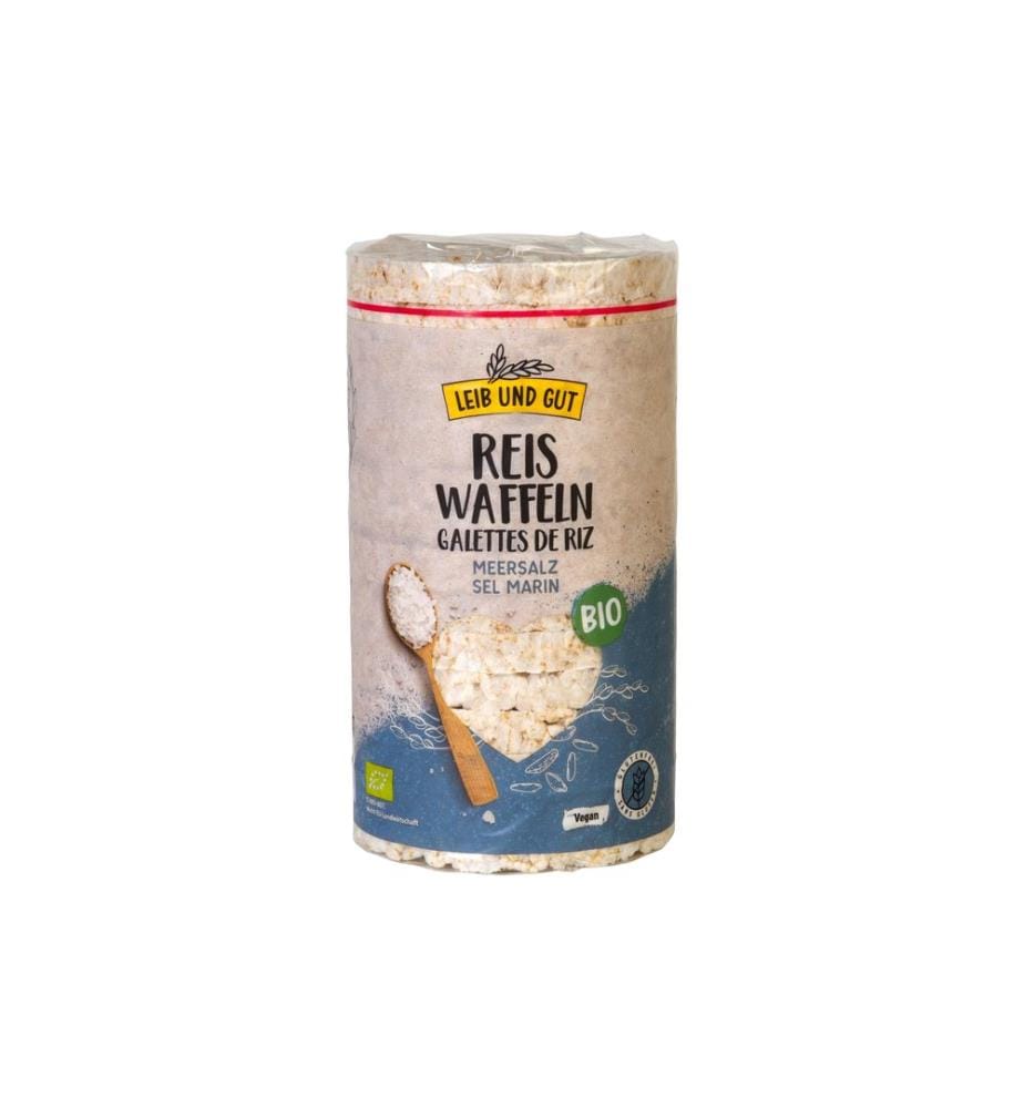 Leib und Gut - Bio Reiswaffeln mit Meersalz 100 g