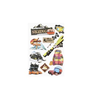HOBBYFUN - Motivsticker Wintersport 1 Blatt
