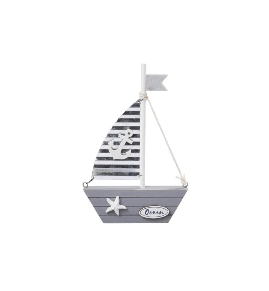 HOBBYFUN - Mini-Fahrzeug Holz-Segelboot 18.5 x 12 cm