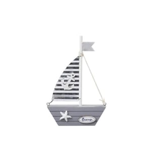 HOBBYFUN - Minis véhicules Voilier en bois 18.5 x 12 cm