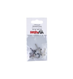 HOBBYFUN - Streudeko Kreuz 6 Stück