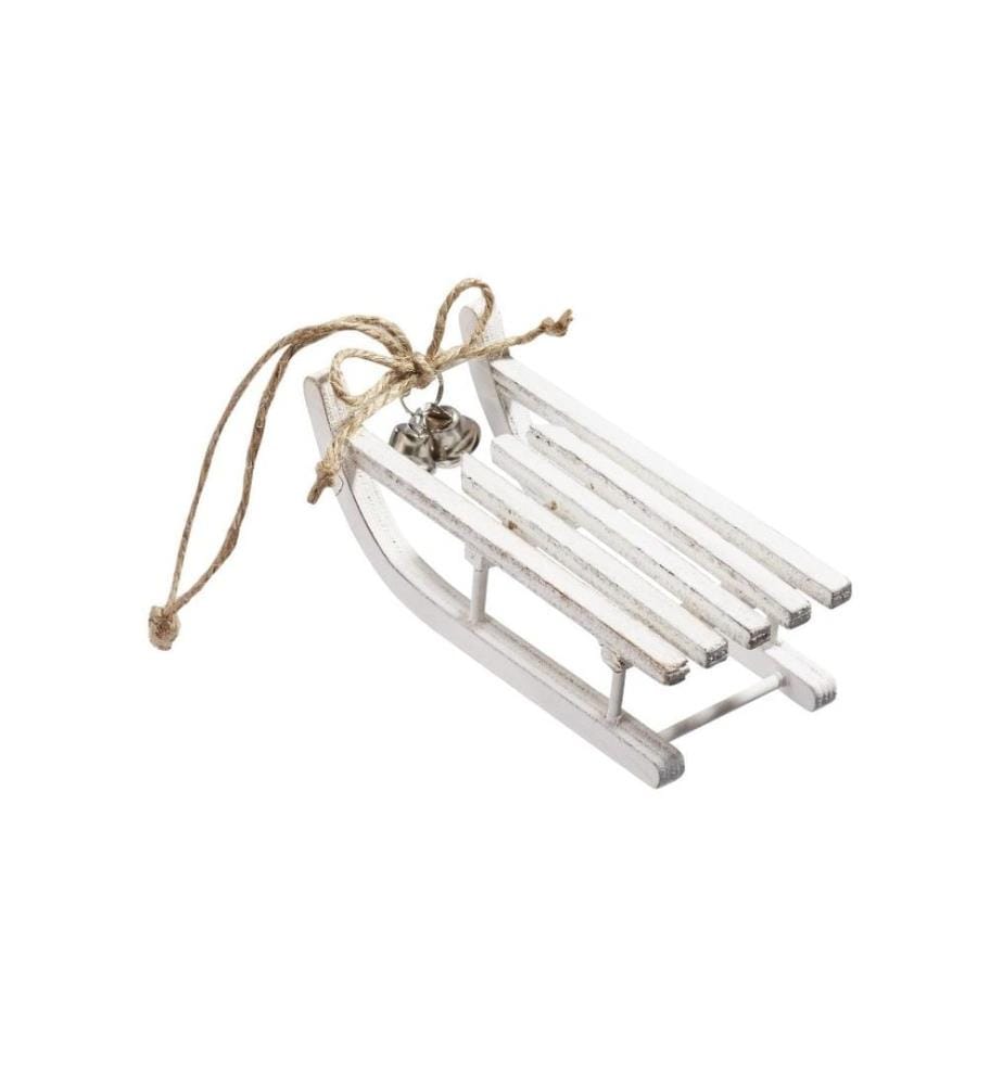 HOBBYFUN - Mini-Utensilien Schlitten mit Glöckchen,12 x 5 x 3.3 cm