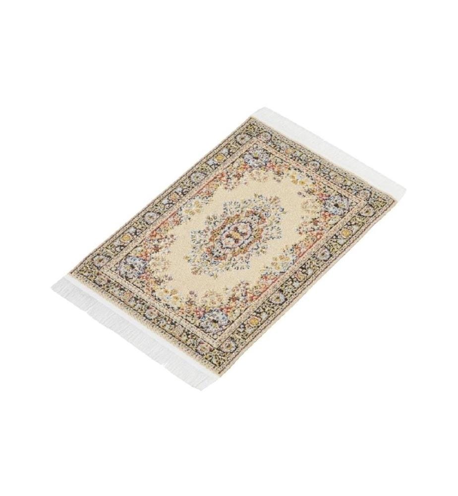 HOBBYFUN - Mini-Utensilien Teppich 15 x 10 cm Beige