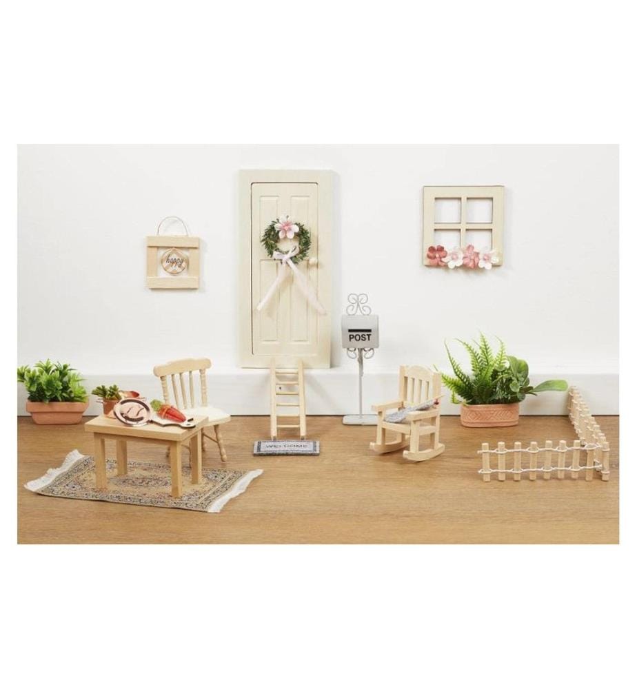 HOBBYFUN - Mini-Utensilien Teppich 15 x 10 cm Beige