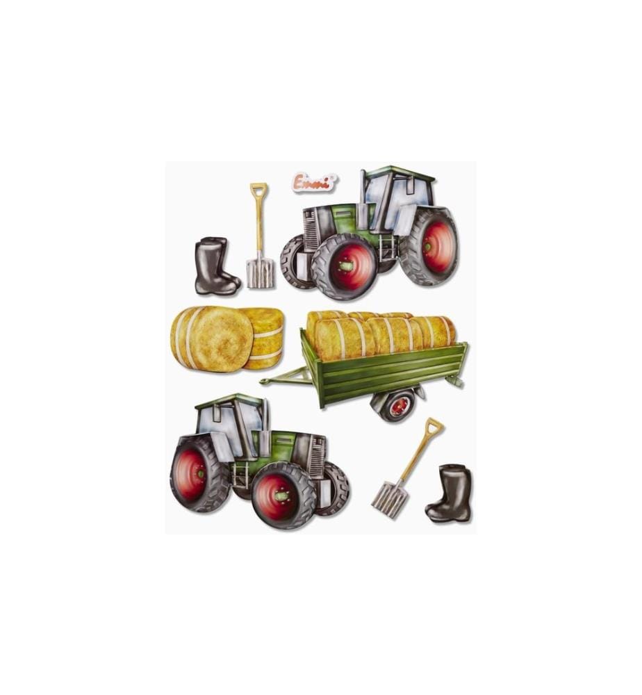 HOBBYFUN - 3D-Sticker Traktor 1 Blatt