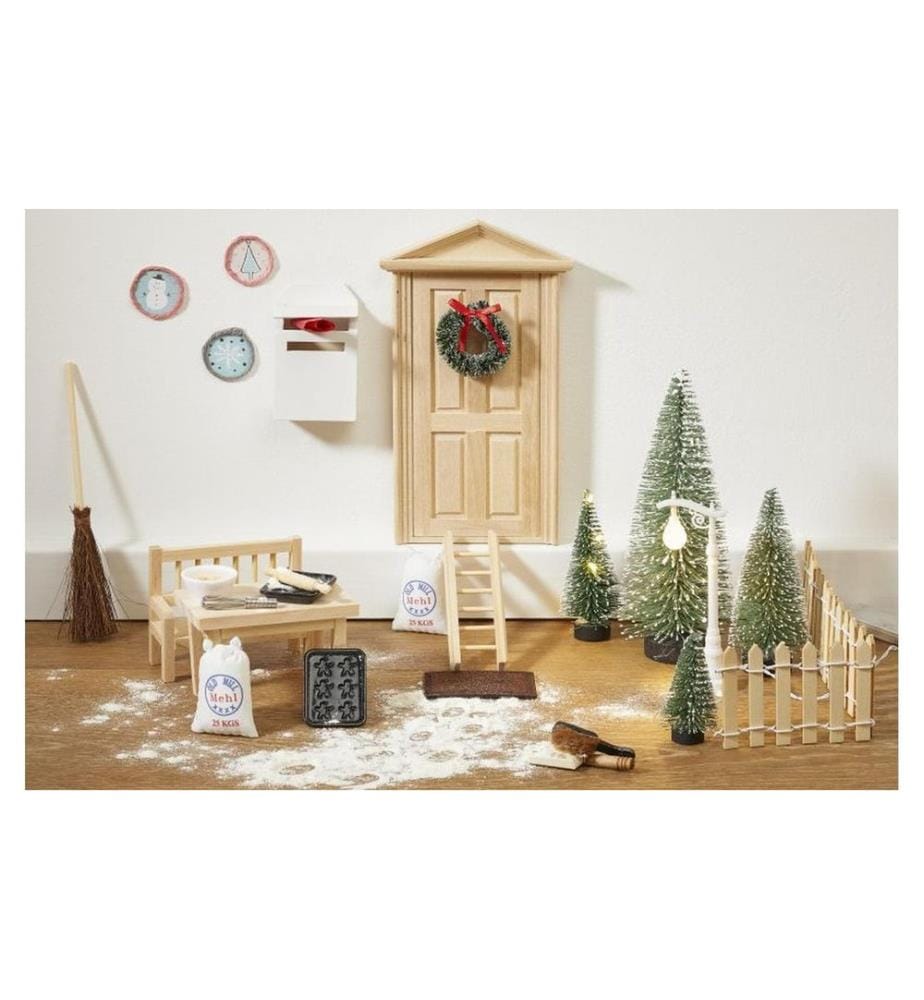 HOBBYFUN - Mini-Utensilien Nudelholz Natur