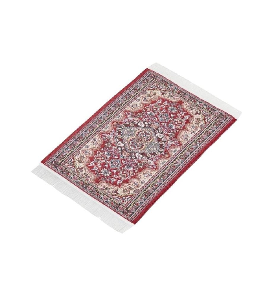 HOBBYFUN - Mini-Utensilien Teppich 15 x 10 cm Rot