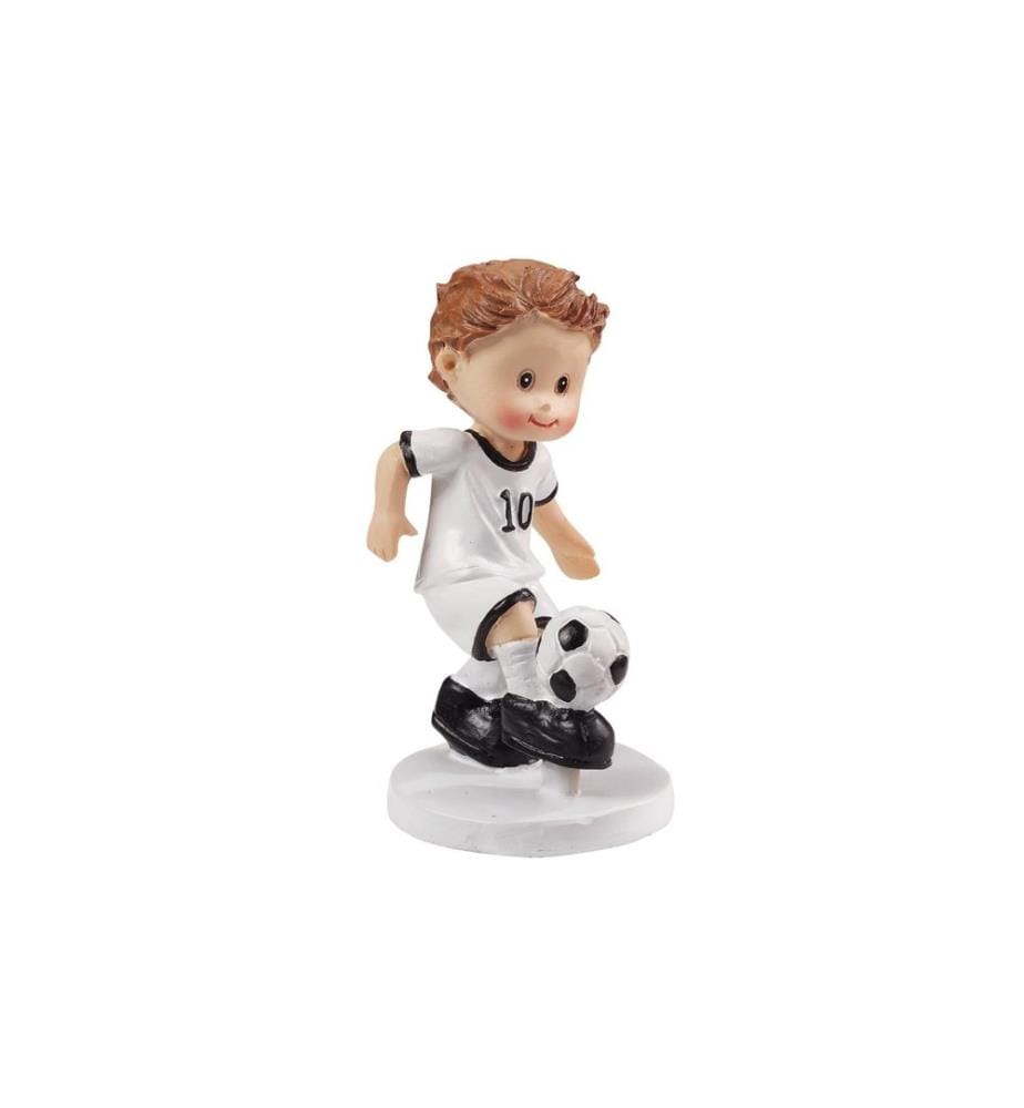 HOBBYFUN - Mini-Figur Fussballer Weiss, 8.5 cm