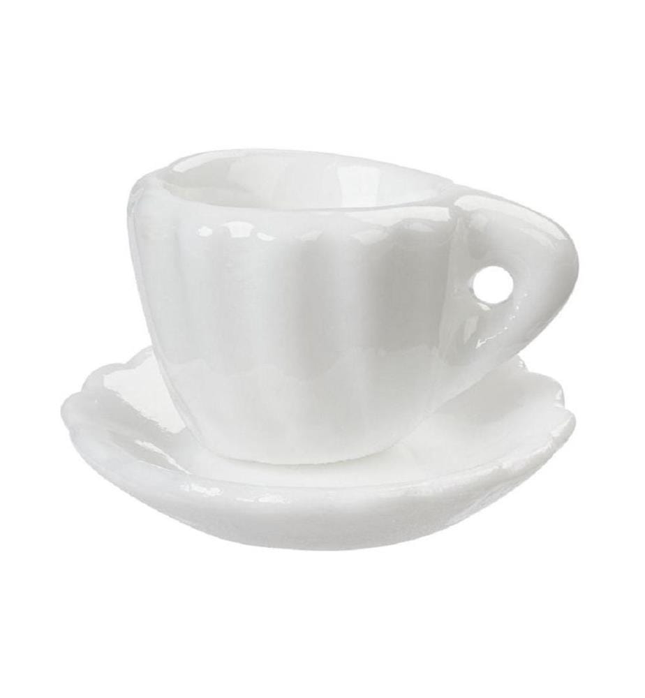 HOBBYFUN - Mini-Utensilien Kaffeetasse Weiss