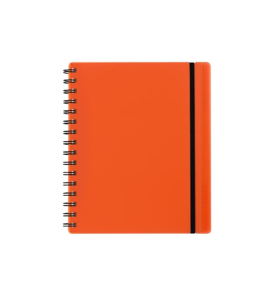 KOLMA - Carnet de notes Easy A5, À carreaux, Rouge