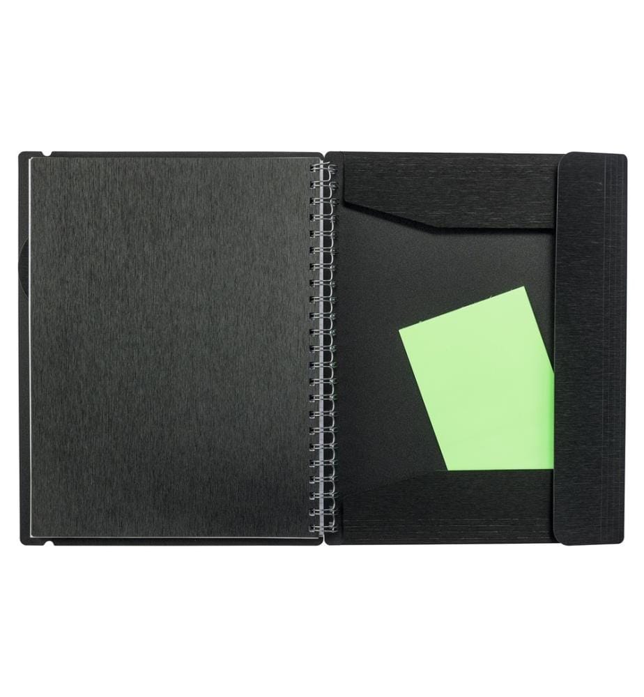 KOLMA - Carnet de notes LineaVerde A4, À carreaux, Noir