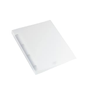 KOLMA - Classeur à anneaux Easy Ø 3 cm, Transparent/Blanc