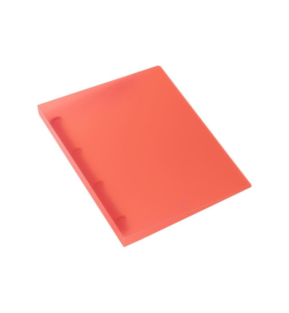 KOLMA - Ringbuch Easy Ø 3 cm, Rot/Transparent
