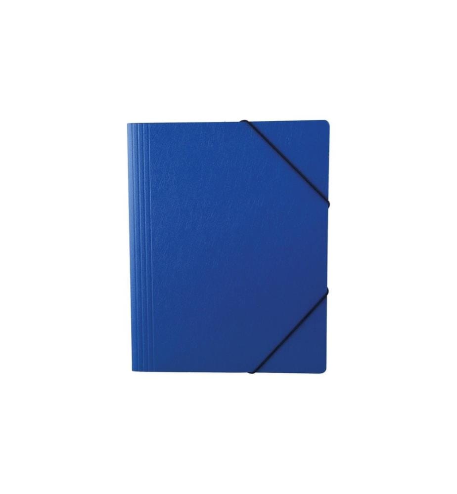 office focus - Portfolio à ruban élastique A4 sans étiquette Bleu