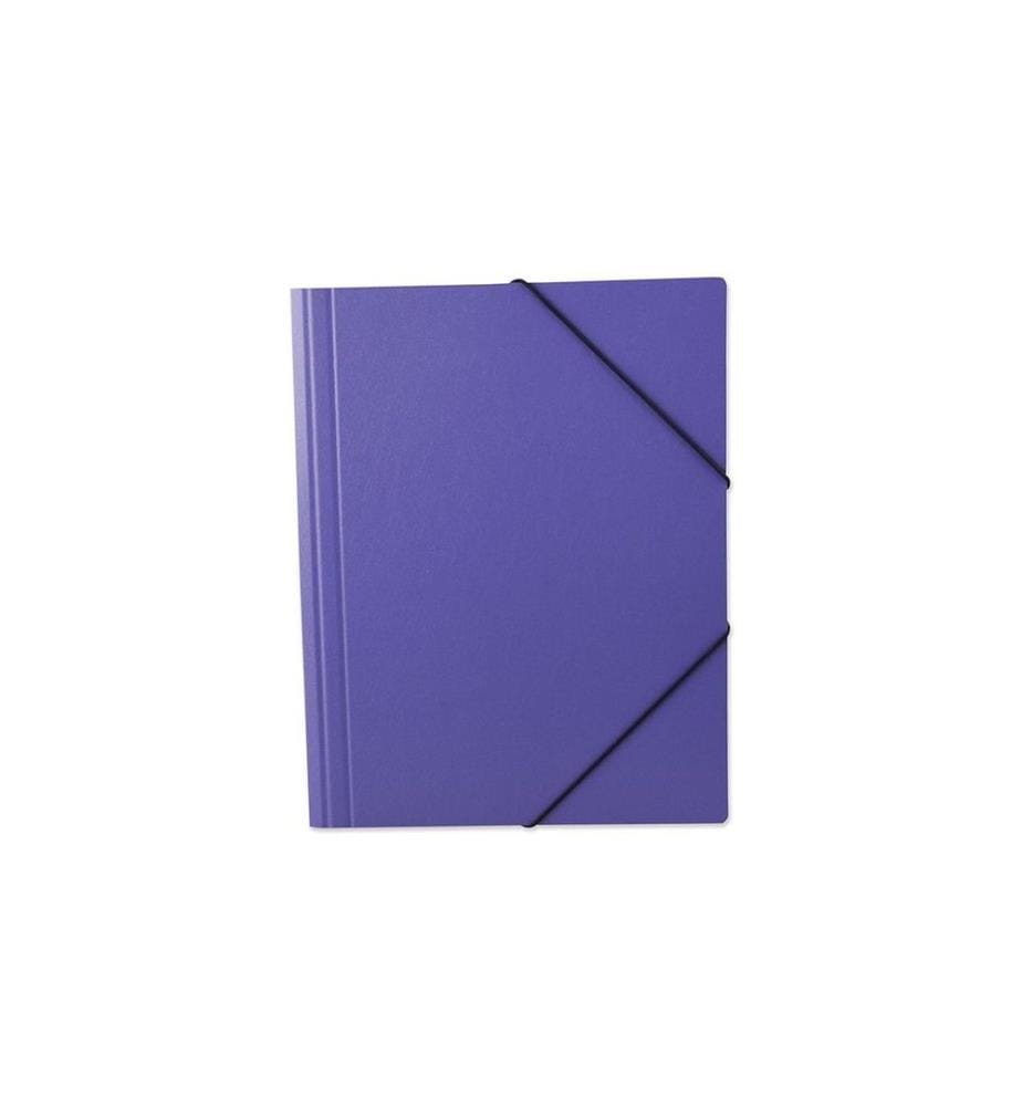 office focus - Portfolio à ruban élastique A4 sans étiquette Violet