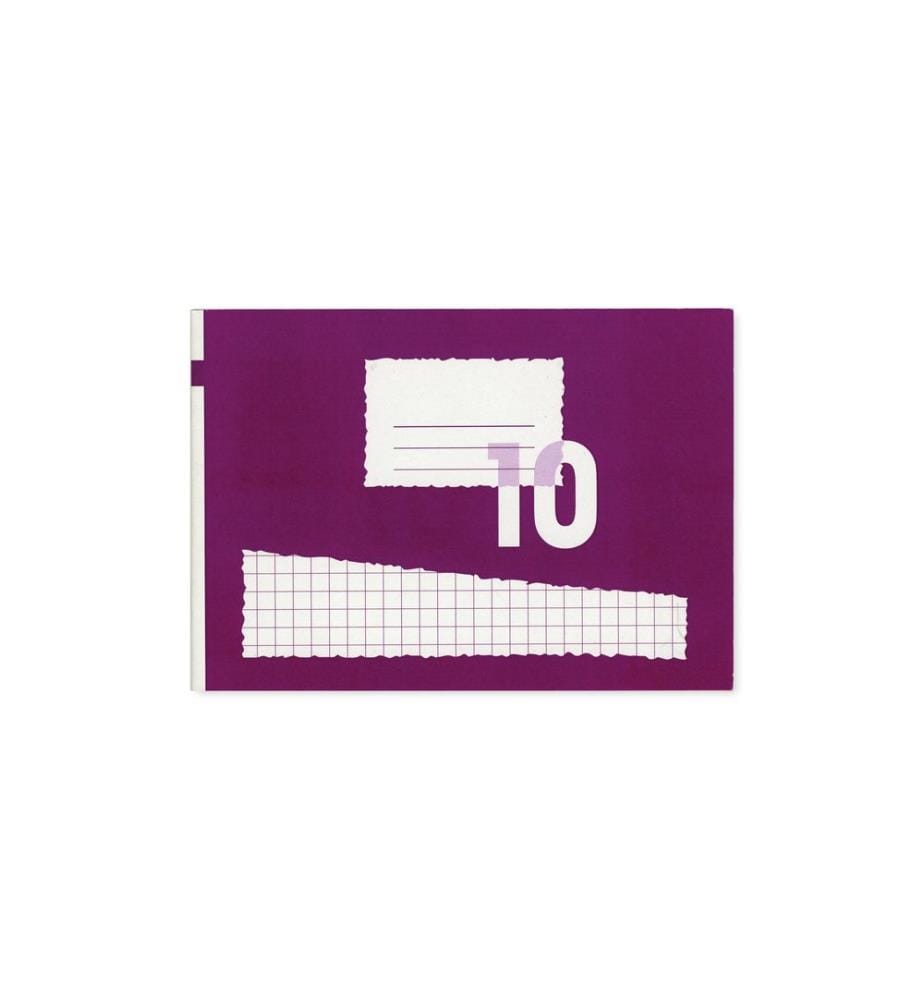 office focus - Schulheft A5, Kariert, Violett, 10 Stück