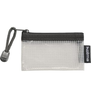KOLMA - Étui Mesh Bag Anthracite, 10,5 x 6,5 cm