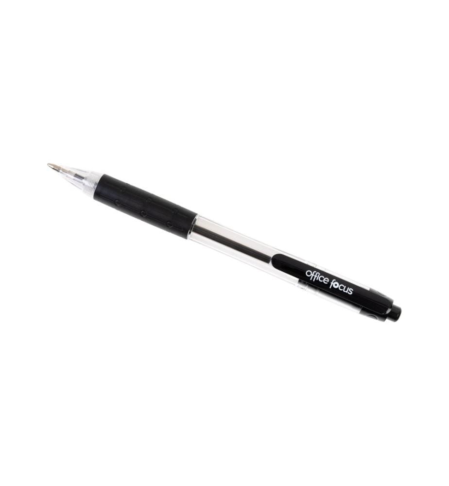 office focus - Stylo bille office focus - Mine 1 mm, Noir, 12 pièces