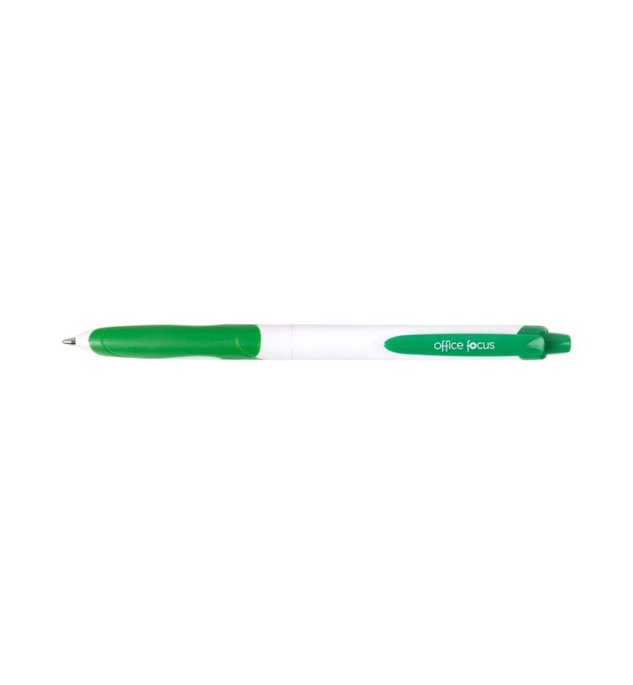 office focus - Stylo bille office focus - Mine 1 mm, Vert, 12 pièces