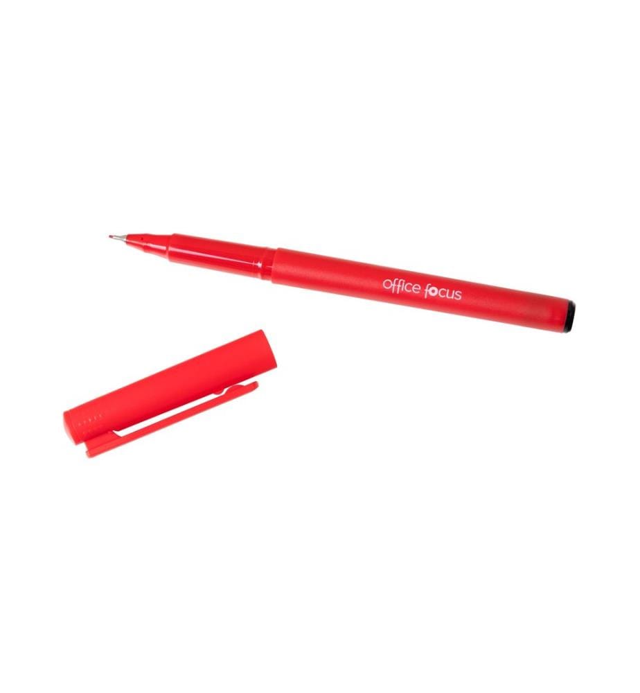 office focus - Fineliner office focus - Rouge, 12 pièces